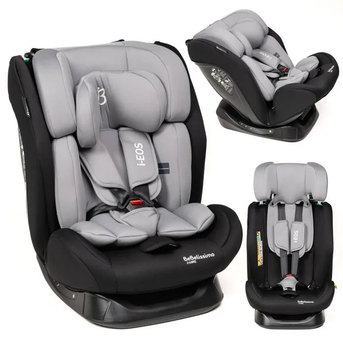 BEBELISSIMO - Siège auto I-size - groupe 0+/1/2/3 - (0-36kg) - Inclinable - 40 -150cm - i-EOS - gris-3