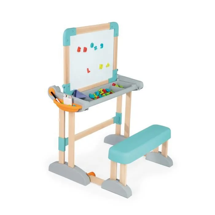 Pupitre Modulo Space - SMOBY - Bureau transformable en tableau double face - 80 accessoires inclus-1