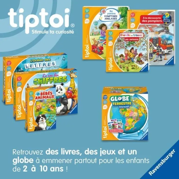 tiptoi® Globe terrestre interactif, 00000191, 7 ans, Ravensburger-3