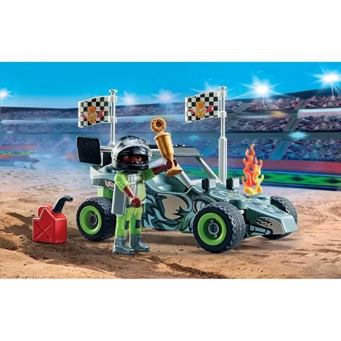 PLAYMOBIL - 71044 - Promo Pack - Stuntshow Cascadeur et buggy-4