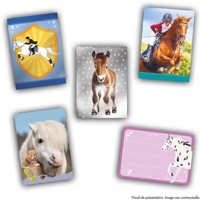 Boîte stickers - PANINI - Collection de cartes pour les fans de chevaux - Contient 24 pochettes de 8 cartes-1