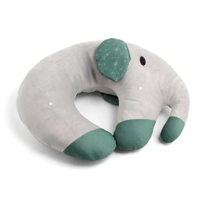 MAÏKA Coussin d'activités éléphant, polyester, avec tablette amovible et 4 jouets-1