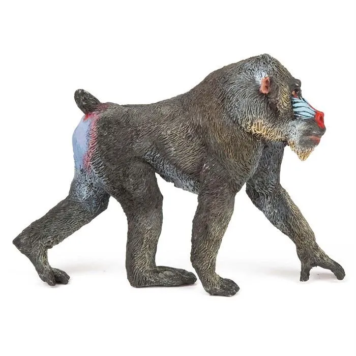 Jouet - Papo - 50121 - Mandrill - Gris - Enfant - 3 ans - Garçon - Intérieur-0