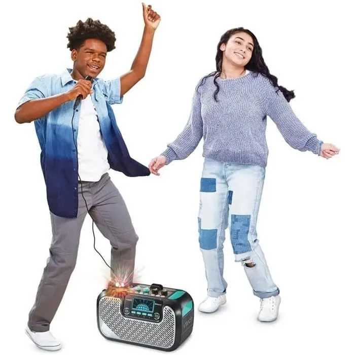 Enceinte Karaoké VTECH - Supersound Karaoke - 40W - Noir et gris - Pour enfants à partir de 14 ans-7