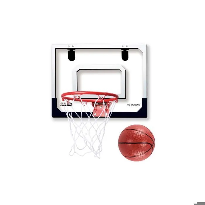 Mini panier de basket intérieur - Rouge - Pour enfant - Accroches de porte incluses-1