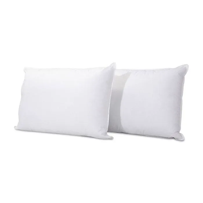 Lot de 2 oreillers 45x70 cm GRAND PALACE | Fibres creuses polyester | Blanc-0