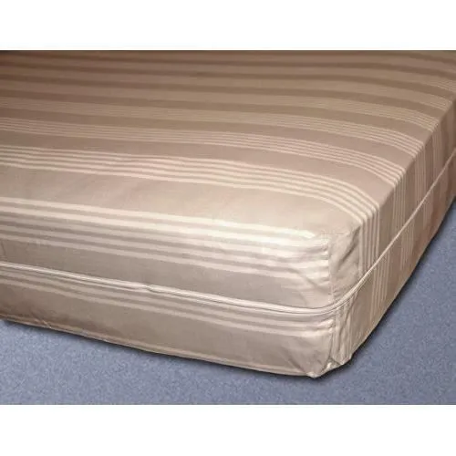 Rénove-matelas - Nuit des Vosges - Rubens - Coton Ecru Rayé Beige - 190 x 90 x 18 cm - Anti-tâche-1
