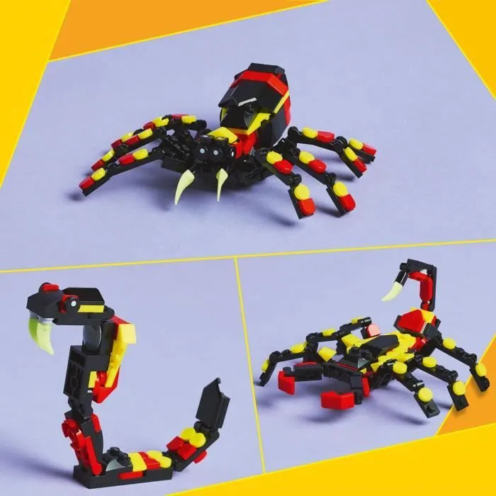 LEGO Creator 31159 3-en-1 Animaux sauvages : l’araignée surprenante - Jouet dès 7 ans-3