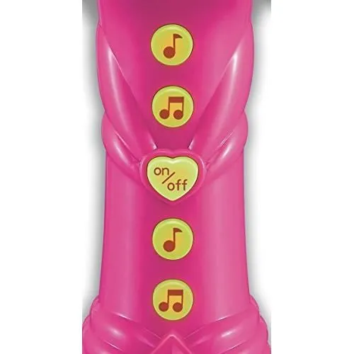 Micro portable - BONTEMPI - 412071 - Blanc/Rose - 25 démos - Effets lumineux-0