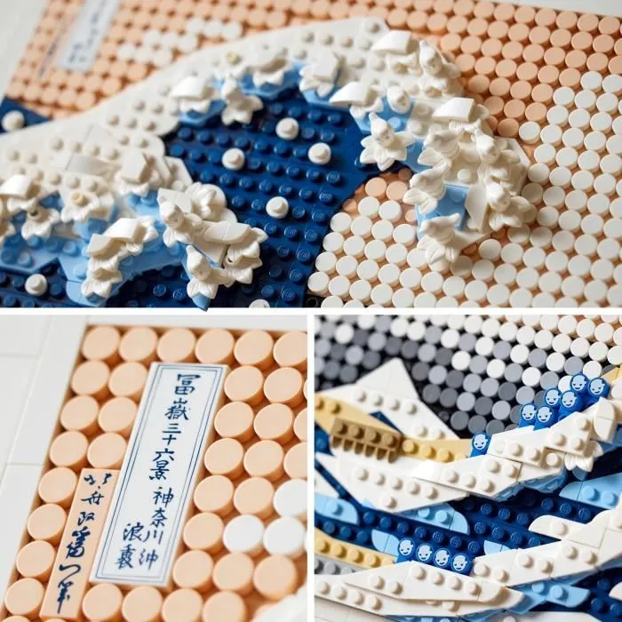 LEGO® ART 31208 Hokusai – La Grande Vague, Décoration Murale Japonaise, Loisir Créatif, Adultes-3