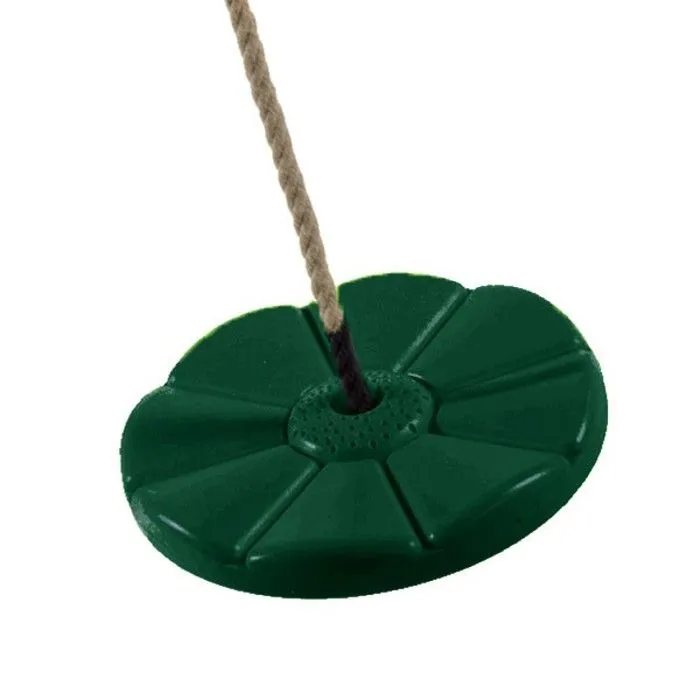 AXI Siège Balançoire ronde en plastique vert | Balançoire Enfant - 27 cm-0