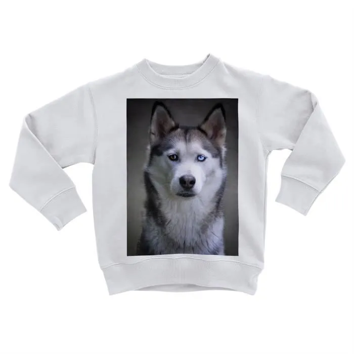 Sweatshirt Enfant - FABULOUS - Husky - Manches longues - Col arrondi - Blanc-0