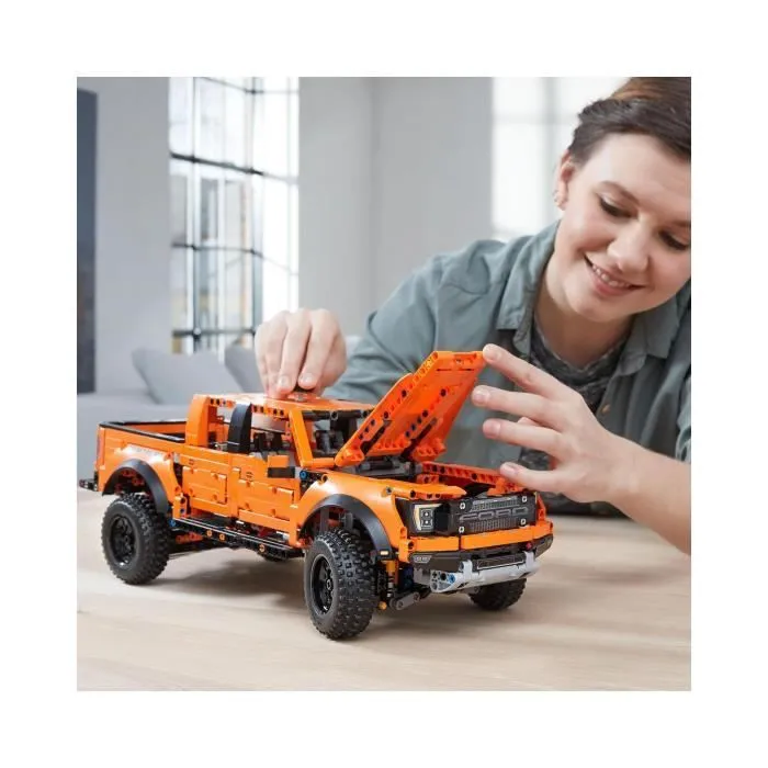 LEGO® 42126 Technic Kit Ford F-150 Raptor, Maquette de Voiture à Construire, Cadeau pour Adulte, Modélisme Voiture-4