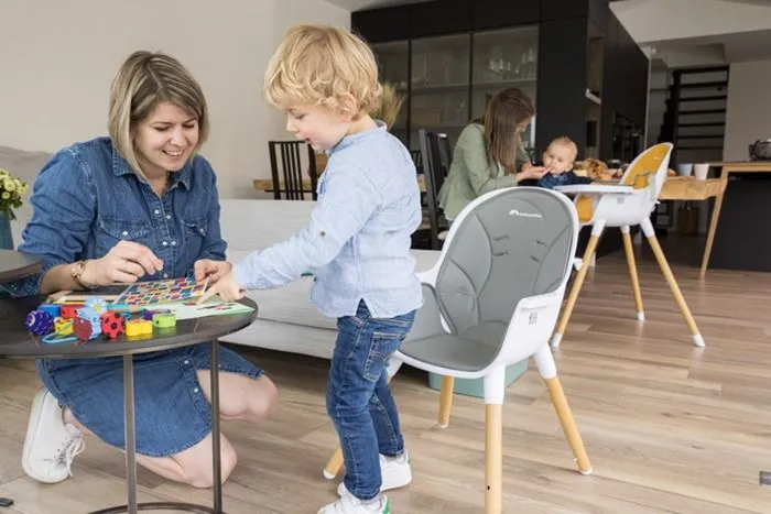 BEBECONFORT AVISTA Chaise haute évolutive, Dès 6 mois à 6 ans (30 kg), transaformable en chaise enfant, Mineral graphite-5