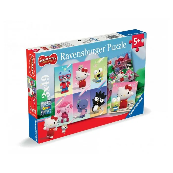 Ravensburger - Puzzle Hello Kitty 3x49 pcs-0