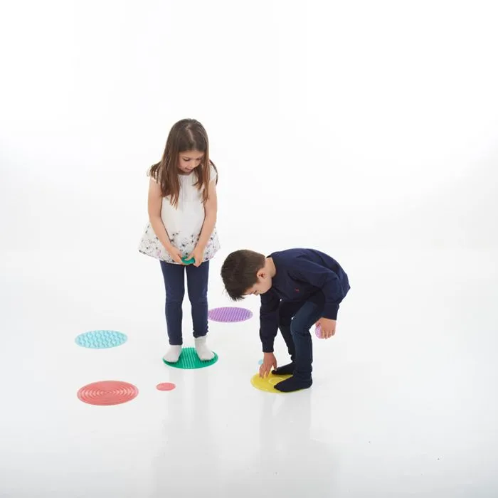 Jeu éducatif - TICKIT - 54517 - Set de 10 disques sensoriels texturés - Silicone - 3 ans et plus-5