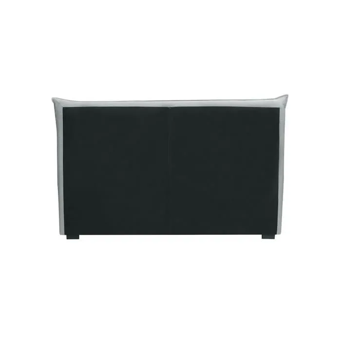 CUSHION Lit coffre adulte 160x200 cm - Classique - Tissu Gris clair - Sommier inclus-7