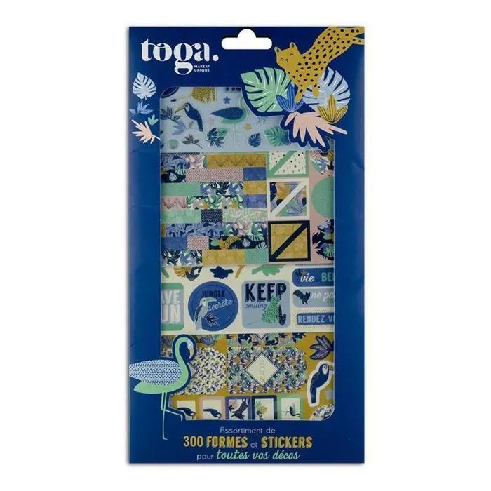 Kit de scrapbooking - Toga - Jungle Vibes - 300 pcs - Multicolore - Mixte-1