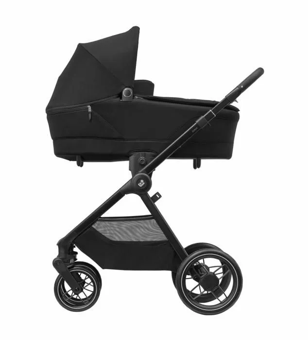 MAXI-COSI poussette Duo Oxford Plus, avec nacelle bébé Sense, de la naissance à 4 ans (22kg), Twillic Black-3