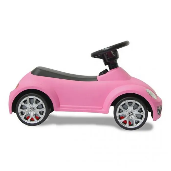 Voiture à pousser VW Beetle rose vif pour enfants - JAMARA - Anti-bascule - Klaxon au volant - Pneu silencieux-2
