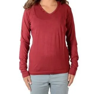 Tee Shirt Little Eleven Paris Basic V LS Mixte - Rouge-2