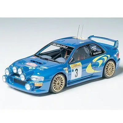 Voiture miniature - HABA - Subaru Impreza WRC '98 Monte-Carlo - Bleu - Extérieur - Licence Cars-0
