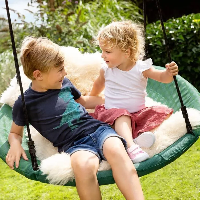 Balançoire et cadre d'escalade - BERG - Playbase Large TL - Métal noir - 3 agrès - 3 ans et plus-2