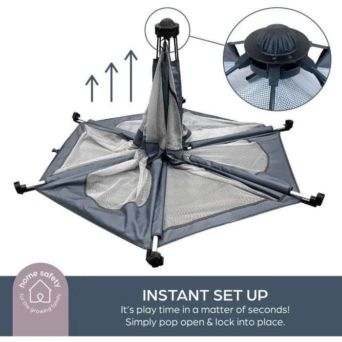 Adventure Parc Pop-Up - DREAMBABY - Tissu avec sac de transport - Housses anti-UV (utilisation extérieur) - Ø 1,3 m - H1 m-2
