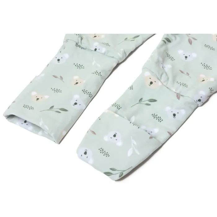 Bellochi Unisexe Pyjama Bebe - Double-face Body Bebe - Combinaison Bebe 3 à 4 ans - Vetement Bebe Gris Fleurs „Toute l'année”-1