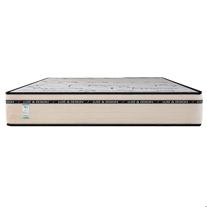 Matelas 140x200 cm, BestLuxe, 24cm, mousse mémoire de forme, indépendance du couchage, face été/hiver-0