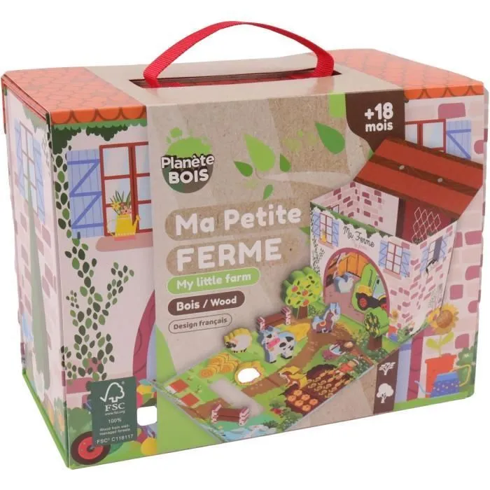 Maison de Jeu Ferme - PLANÈTE BOIS - FSC - 12 Pièces - Jeu Enfant - Dès 18 Mois-3