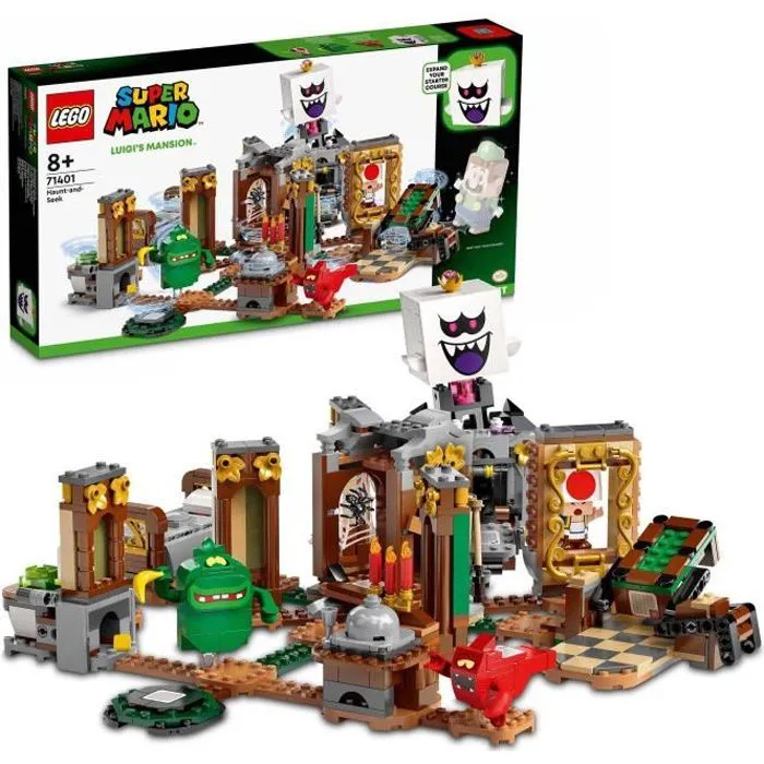 LEGO® 71401 Super Mario Set d’Extension Le Cache-Cache Hanté de Luigi’s Mansion, Jeu de Construction avec Figurines-0