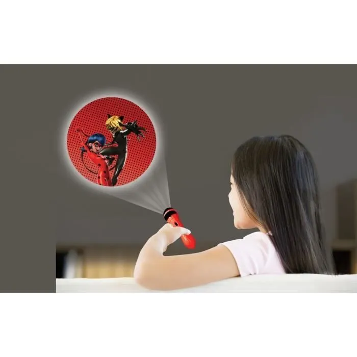 Projecteur à histoires et lampe torche Miraculous - LEXIBOOK - LP MIRA - Enfant - Rouge-3