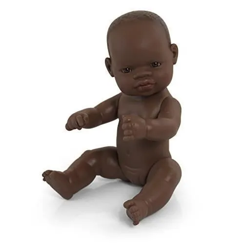 Poupée Bébé Anatomiquement Correcte - Miniland - 12.63'' - Fille Africaine - 32 cm - 0-3 ans-0