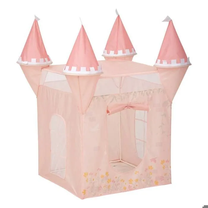 Tente enfant "Château" H78cm rose - Atmosphera createur d'interieur - Rose-0