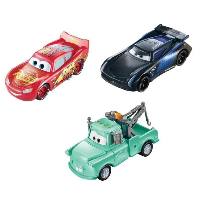 Bebeboutik Pack de 3 mini vehicules Cars Color Changers MATTEL Flash McQueen Martin et Bobby Swift 3 ans et