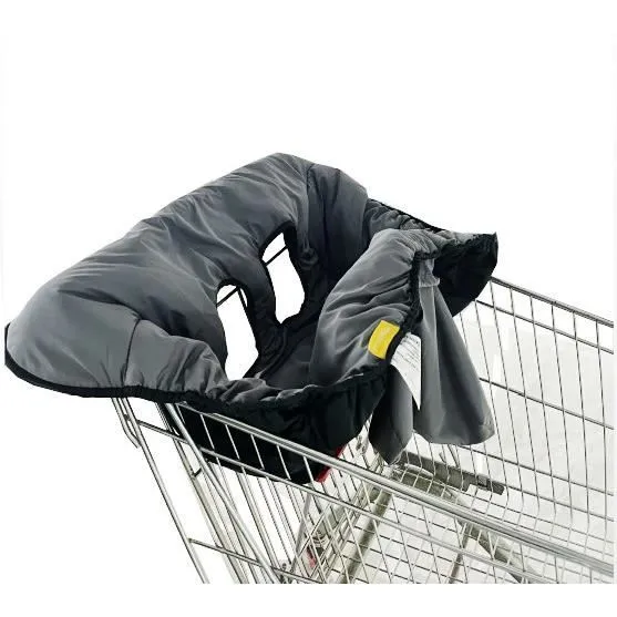 MAÏKA Protège Siège Chariot en polyester - Hygiénique et confortable - Coloris Gris - à partir de 6 mois-0