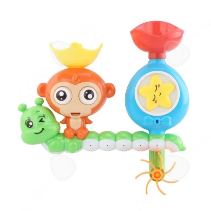 CONFO® Enfants jouant dans l'eau mignon singe ventouse tourner et tourner heureux jouet de bain douche douche bébé jouet de salle de-3