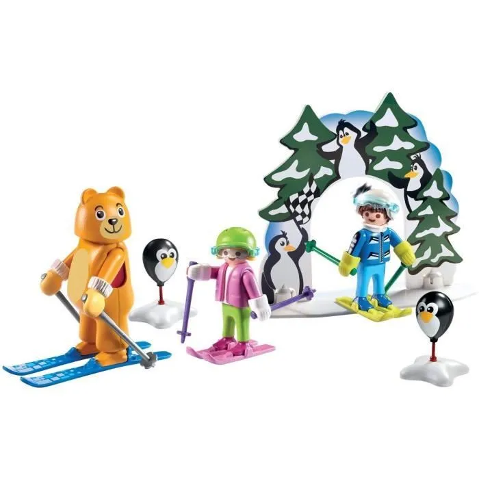 PLAYMOBIL - Family Fun - Moniteur de Ski avec Enfants - 9282-4