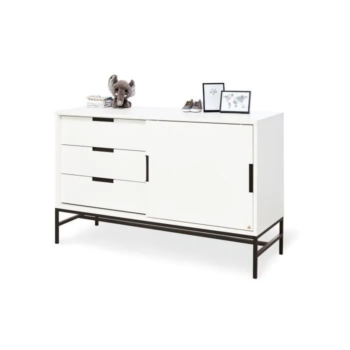 Commode à langer « Steel » extra large-1