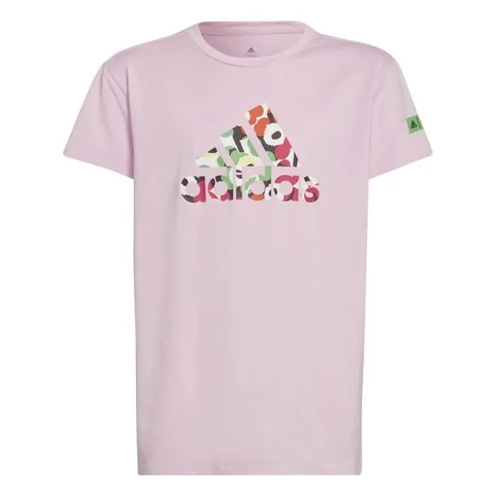 T-SHIRT - ADIDAS - MMK TEE - Fille - Rose - Manches courtes-0