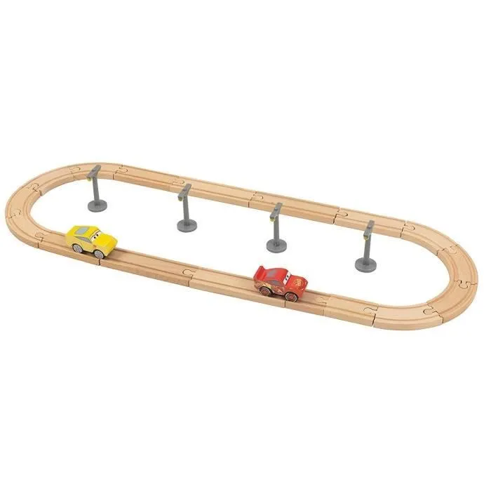 Jouet de construction - KIDKRAFT - Coffret Construction Circuit - 57 pièces - 5m de circuit - rampes de saut-1