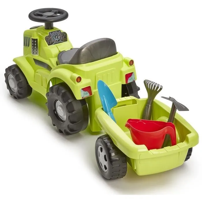 Porteur Tracteur remorque - ECOIFFIER - Siège inclinable - Accessoires de jardin - 12-36 mois-3