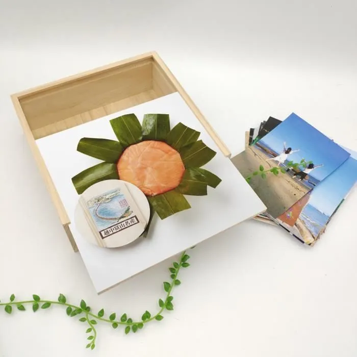 Boite Coffret en Bois - Masu No Sushi Nourriture Japon Cuisine Japonaise (11 x 11 x 3,5 cm)-3