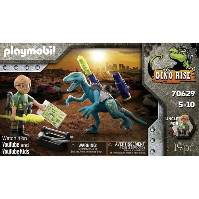 PLAYMOBIL - 70629 - Dino Rise - Deinonychus - Mixte - 5 ans - 19 pièces-1