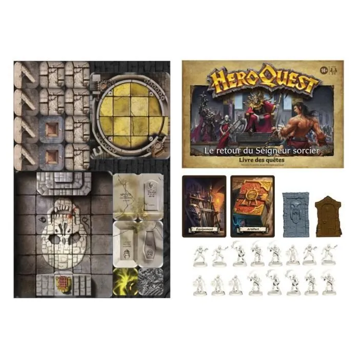 HeroQuest, extension Le retour du Seigneur sorcier, à partir de 14 ans, système de jeu HeroQuest requis - Avalon Hill-3