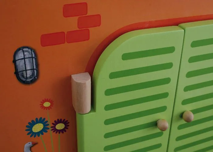 Coffret Farm ROBA - Grange Étable Clôture et 6 Animaux de Ferme en Bois - Jeu de Société pour Enfant dès 3 Ans-4