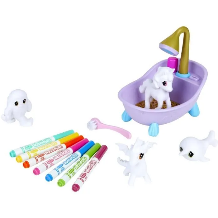 Crayola - Washimals Animaux fantastiques - Coffret de coloriage lavable pour enfants dès 3 ans-1