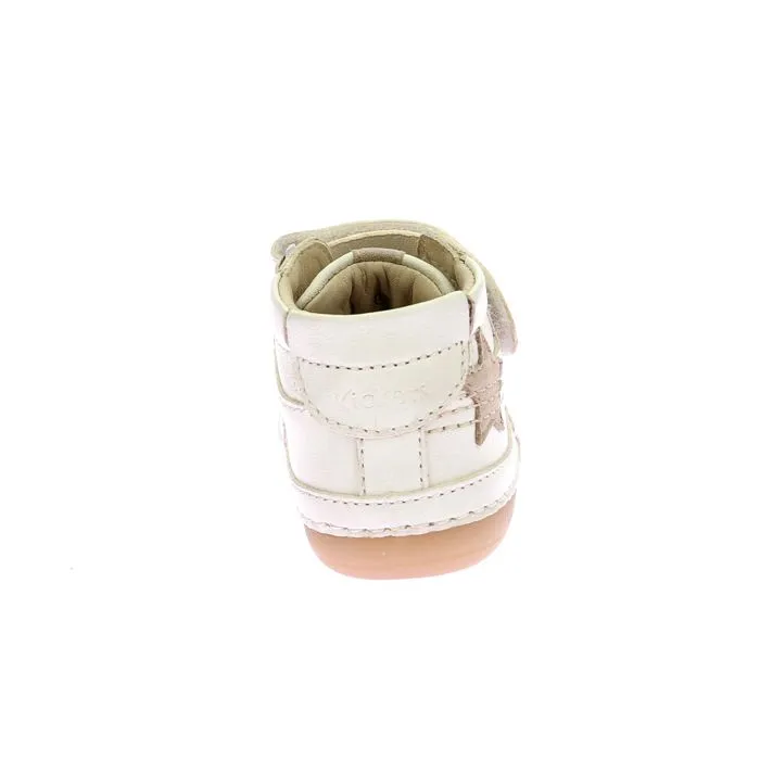 KICKERS Bottillons Sokistic Blanc casse etoile-2