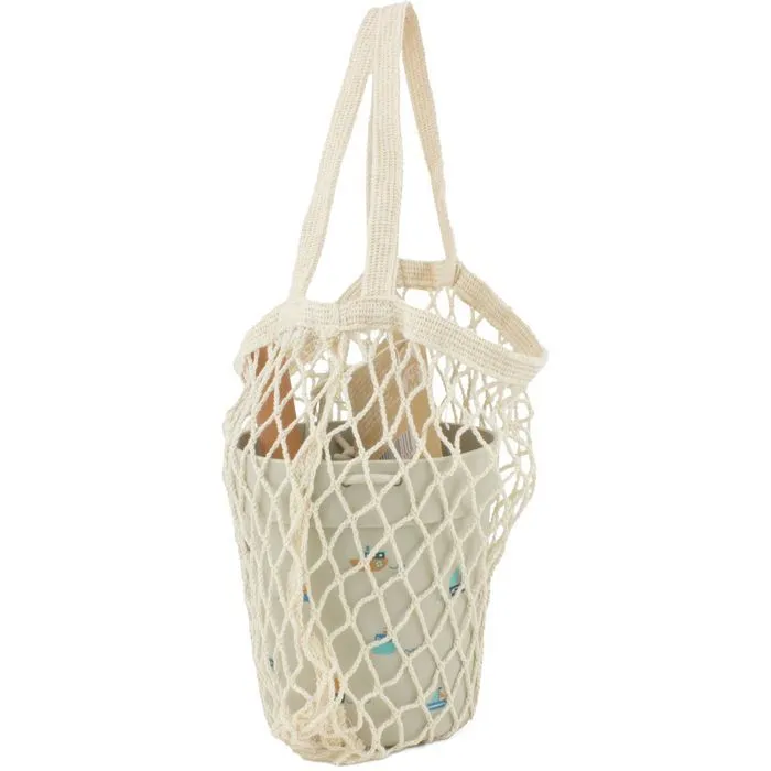 Seau de plage - Ulysse - La Mer - Silicone - 6 accessoires - Certifié sans BPA-4